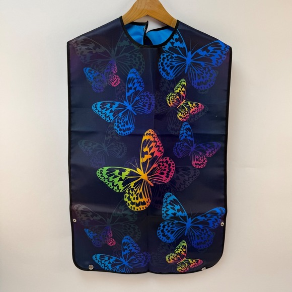 Beautiful Butterfly 3Pack Adult Bibs Waterproof & Easy-Clean Clothing Protectors - Picture 2 of 14
